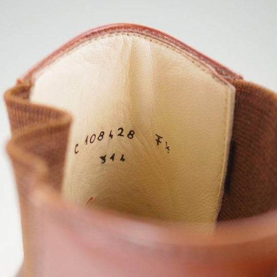 極上★(伊)タニノクリスチー SIZE 7.5【定価15万円以上★サイドゴアブーツ/514】カーフ/茶/メンズ/TANINO CRISCI★m828