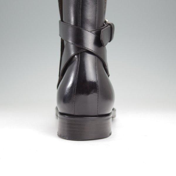 美品★エドワードグリーン UK5程度/5.5C【現行定価￥273,900-★ジョッパーブーツ/GRESHAM/旧ロゴ】82ラスト/黒/メンズ/EDWARD GREEN★m829