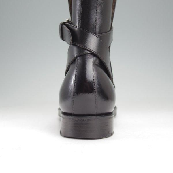 美品★エドワードグリーン UK5程度/5.5C【現行定価￥273,900-★ジョッパーブーツ/GRESHAM/旧ロゴ】82ラスト/黒/メンズ/EDWARD GREEN★m829