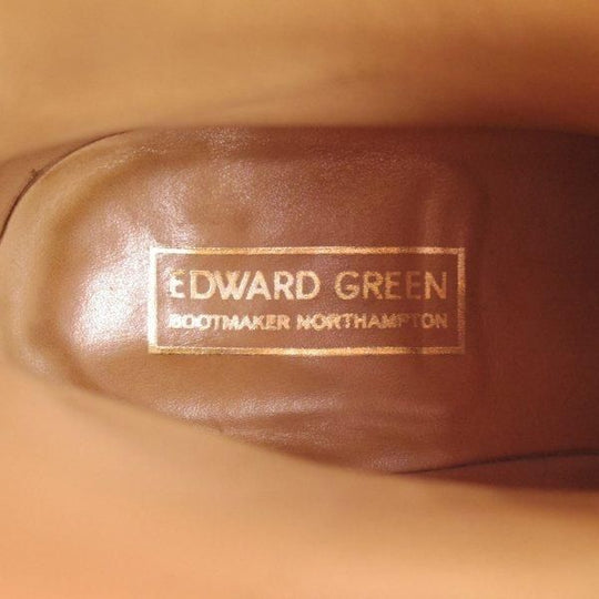 美品★エドワードグリーン UK5程度/5.5C【現行定価￥273,900-★ジョッパーブーツ/GRESHAM/旧ロゴ】82ラスト/黒/メンズ/EDWARD GREEN★m829