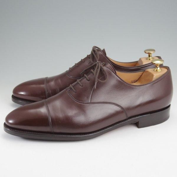 極美品★ジョンロブ 9E【現行定価￥215,600-★CITY 2/シティ/7000ラスト】ストレートチップ/カーフ/濃茶/メンズ/JOHN LOBB★m830