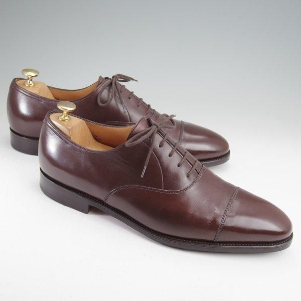 極美品★ジョンロブ 9E【現行定価￥215,600-★CITY 2/シティ/7000ラスト】ストレートチップ/カーフ/濃茶/メンズ/JOHN LOBB★m830