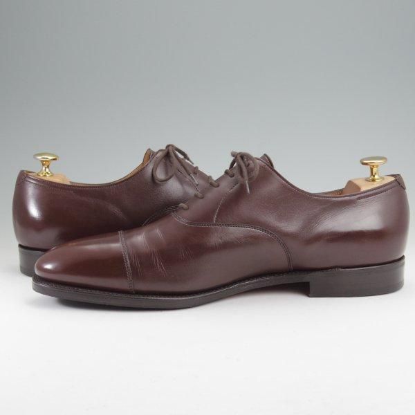 極美品★ジョンロブ 9E【現行定価￥215,600-★CITY 2/シティ/7000ラスト】ストレートチップ/カーフ/濃茶/メンズ/JOHN LOBB★m830