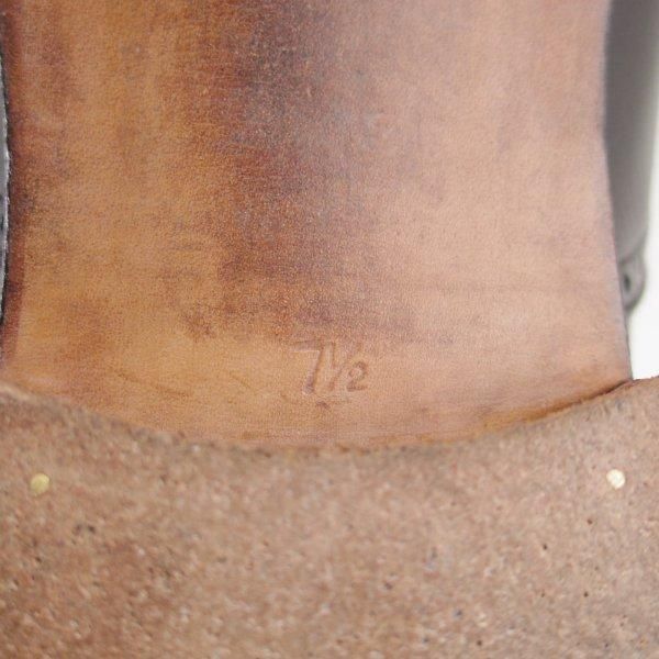 ★(浅草)RENDO/レンド SIZE 7.5【定価￥68,200-★サイドエラスティック/7703】770ラスト/カーフ/黒/メンズ★m832