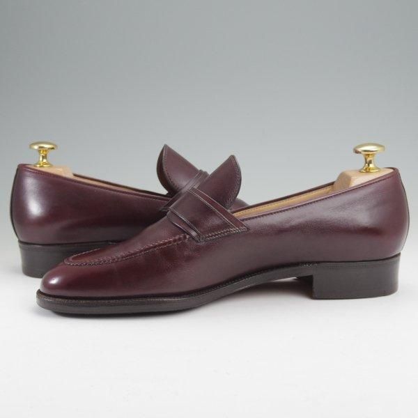 ★(伊)タニノクリスチー SIZE 5.5【定価15万円以上★ストラップローファー/赤茶】スリッポン/カーフ/メンズ/TANINO CRISCI★m833