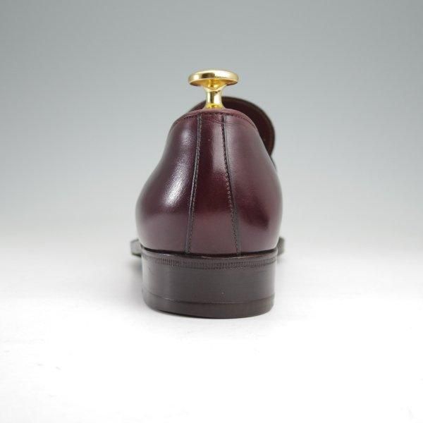 ★(伊)タニノクリスチー SIZE 5.5【定価15万円以上★ストラップローファー/赤茶】スリッポン/カーフ/メンズ/TANINO CRISCI★m833