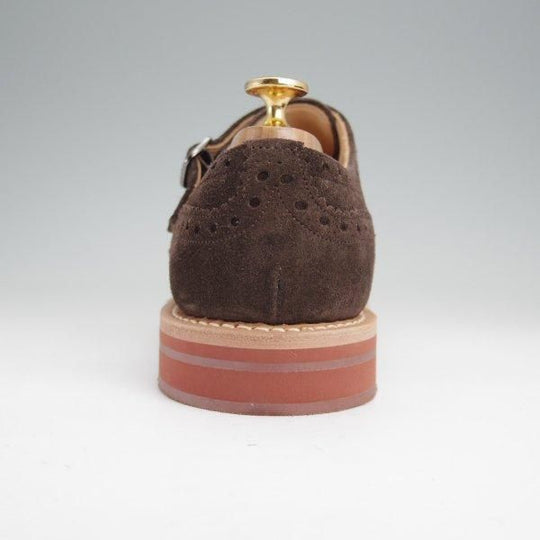 未使用★チャーチ 65G/UK6.5【貴重★Otter Proof(撥水スエード)仕様/ KELBY 3】81ラスト/ダブルモンク/濃茶/メンズ/Church's★m836