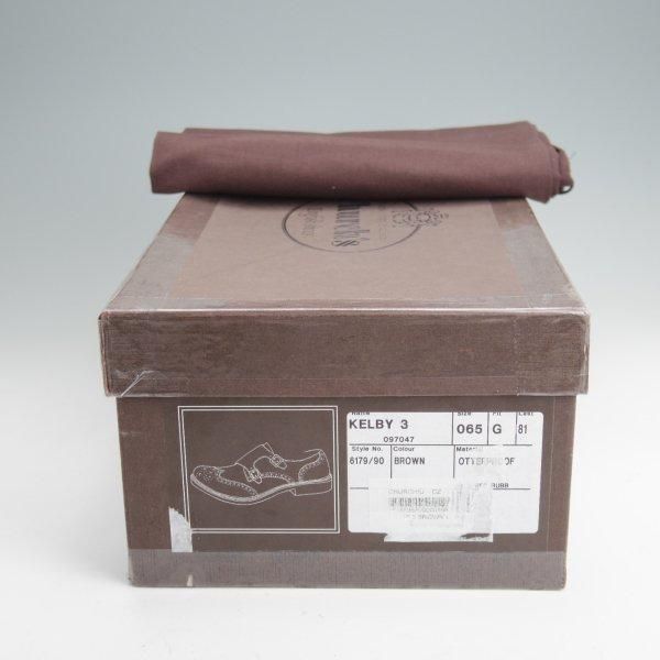 未使用★チャーチ 65G/UK6.5【貴重★Otter Proof(撥水スエード)仕様/ KELBY 3】81ラスト/ダブルモンク/濃茶/メンズ/Church's★m836