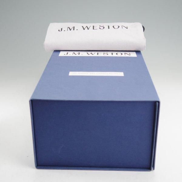 極美品★J.M.ウエストン 4D【定価￥151,800-★180/コインローファー】41ラスト/ボックスカーフ/黒/Weston/ウェストン★m839