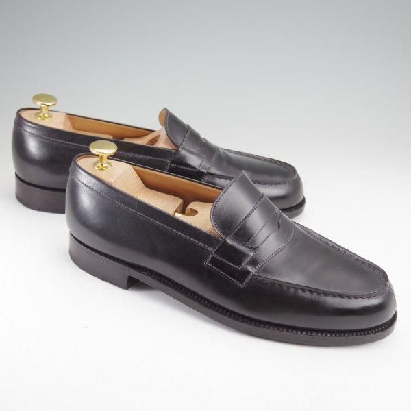 美品★J.M.ウエストン 6.5C【定価￥151,800-★180/コインローファー】41ラスト/ボックスカーフ/黒/Weston/ウェストン★m841