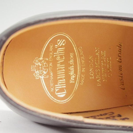 極美品★チャーチ 65F/UK6.5【定価￥176,000-★コンサル/CONSUL】173ラスト/ストレートチップ/黒/メンズ/Church's★m844