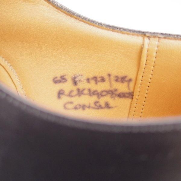 極美品★チャーチ 65F/UK6.5【定価￥176,000-★コンサル/CONSUL】173ラスト/ストレートチップ/黒/メンズ/Church's★m844