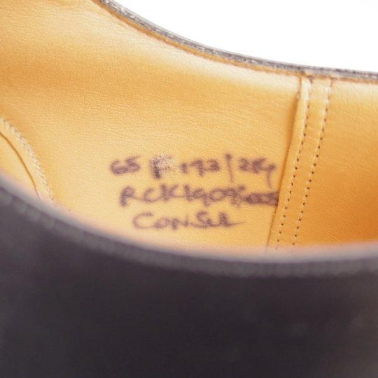 極美品★チャーチ 65F/UK6.5【定価￥176,000-★コンサル/CONSUL】173ラスト/ストレートチップ/黒/メンズ/Church's★m844