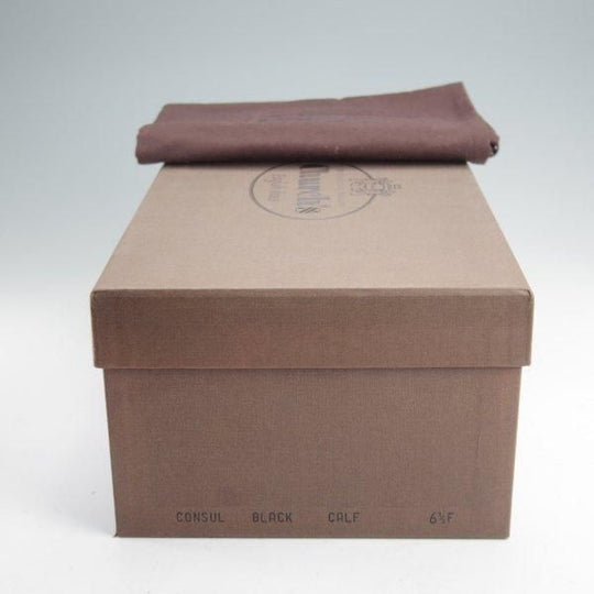 極美品★チャーチ 65F/UK6.5【定価￥176,000-★コンサル/CONSUL】173ラスト/ストレートチップ/黒/メンズ/Church's★m844