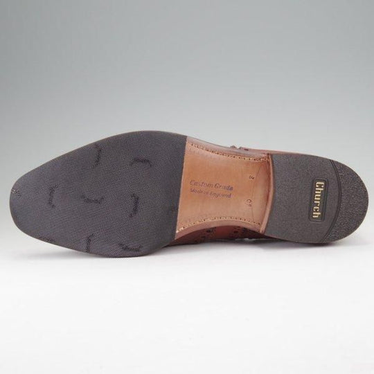 ほぼ試着程度★チャーチ 90F/UK9【旧チャーチ★CHETWYND/73ラスト】4都市ロゴ過渡期/チェットウィンド/フルブローグ/茶/Church's★m845