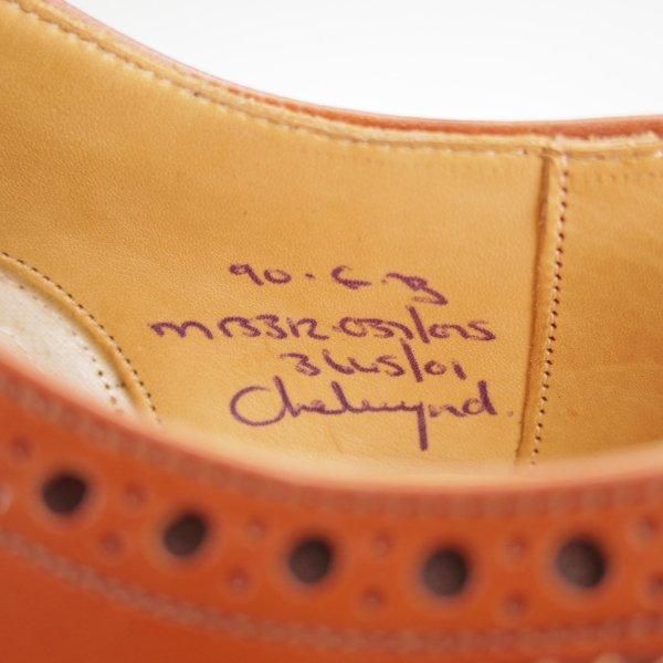 ほぼ試着程度★チャーチ 90F/UK9【旧チャーチ★CHETWYND/73ラスト】4都市ロゴ過渡期/チェットウィンド/フルブローグ/茶/Church's★m845