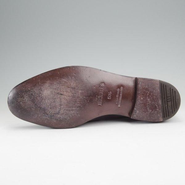 極美品★ジョンロブ SIZE 5.5【貴重★エルメス別注/HERMES/ミュージアムカーフ】HENRI/H513ラスト/コインローファー/黒/JOHN LOBB★m846