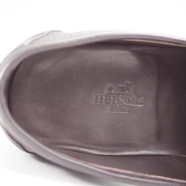 極美品★ジョンロブ SIZE 5.5【貴重★エルメス別注/HERMES/ミュージアムカーフ】HENRI/H513ラスト/コインローファー/黒/JOHN LOBB★m846