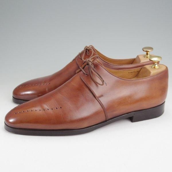 ★(仏)ベルルッティ SIZE 9.5【貴重★タトゥ・コレクション/茶系パティーヌ】ダービーシューズ/カーフ/メンズ/Berluti★m848