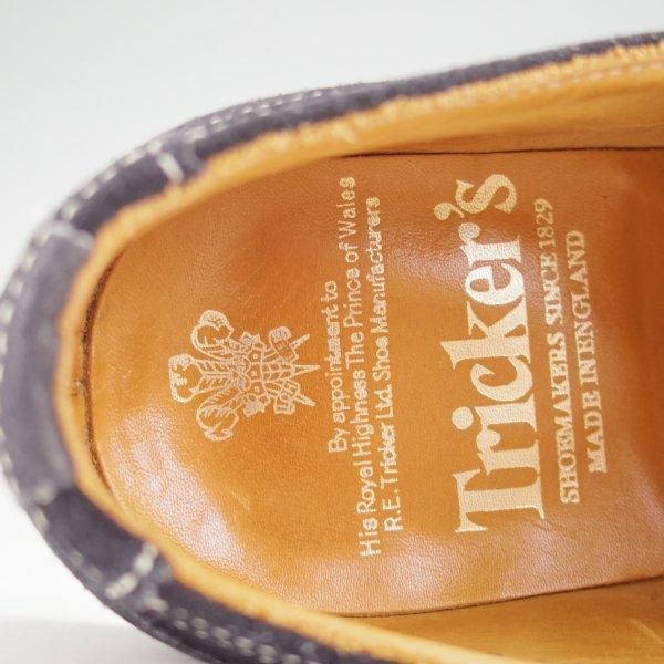 極上★トリッカーズ SIZE 6【定価￥132,000-★BOURTON/バートン】M5633/カントリーシューズ/スエード/紺/Tricker's★m850