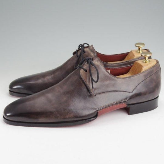 ★(スペイン製)マグナーニ SIZE 43【現行定価8万円程度★オパンケ/ボロネーゼ製法】15740/Vフロント/プレーントゥ/灰/MAGNANNI★m851