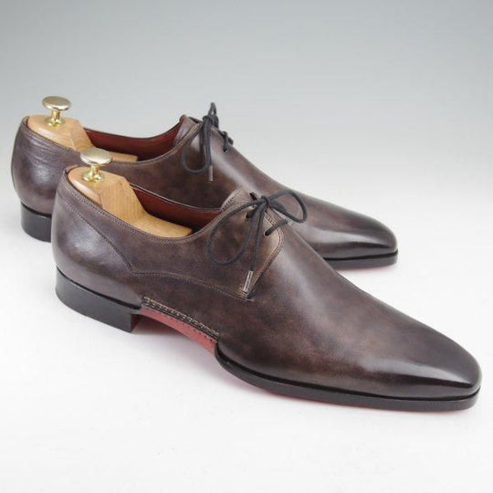 ★(スペイン製)マグナーニ SIZE 43【現行定価8万円程度★オパンケ/ボロネーゼ製法】15740/Vフロント/プレーントゥ/灰/MAGNANNI★m851