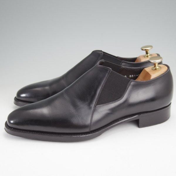極上★三陽山長 SIZE 6.5【定価￥80,300-★純正シューツリー付き/容之介/YONOSUKE】R309ラスト/サイドエラスティック/カーフ/黒★m852