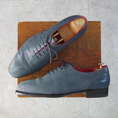 極美品★(伊)エンツォ・ボナフェ SIZE 40.5【オーダー時価格40万円程度★ガルーシャ(エイ革)/純正ツリー付】9分仕立て/Enzo Bonafe★m855