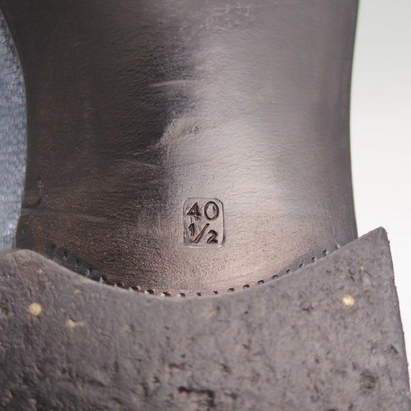 極美品★(伊)エンツォ・ボナフェ SIZE 40.5【オーダー時価格40万円程度★ガルーシャ(エイ革)/純正ツリー付】9分仕立て/Enzo Bonafe★m855