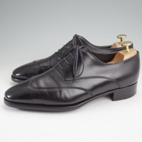 極上★ジョンロブ 6E【現行定価30万円以上★プレステージライン/WOODCOTE/8000ラスト】ブラインドブローグ/カーフ/黒/JOHN LOBB★m857