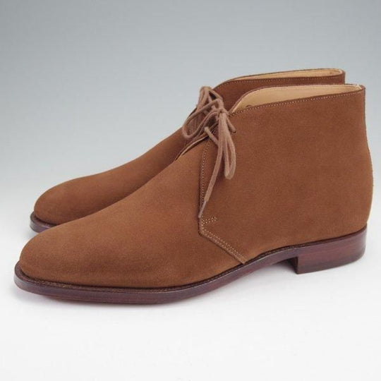 未使用★クロケット&ジョーンズ 8E【定価￥104,500-★CHERTSEY/チャッカブーツ】224ラスト/スエード/茶/メンズ/Crockett&Jones★m858