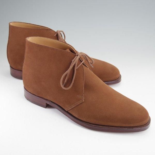 未使用★クロケット&ジョーンズ 8E【定価￥104,500-★CHERTSEY/チャッカブーツ】224ラスト/スエード/茶/メンズ/Crockett&Jones★m858