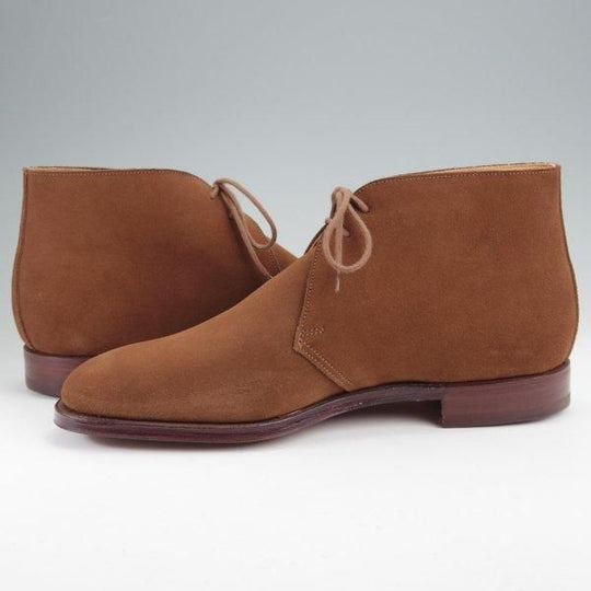 未使用★クロケット&ジョーンズ 8E【定価￥104,500-★CHERTSEY/チャッカブーツ】224ラスト/スエード/茶/メンズ/Crockett&Jones★m858