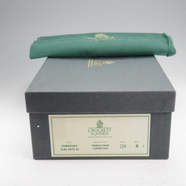 未使用★クロケット&ジョーンズ 8E【定価￥104,500-★CHERTSEY/チャッカブーツ】224ラスト/スエード/茶/メンズ/Crockett&Jones★m858