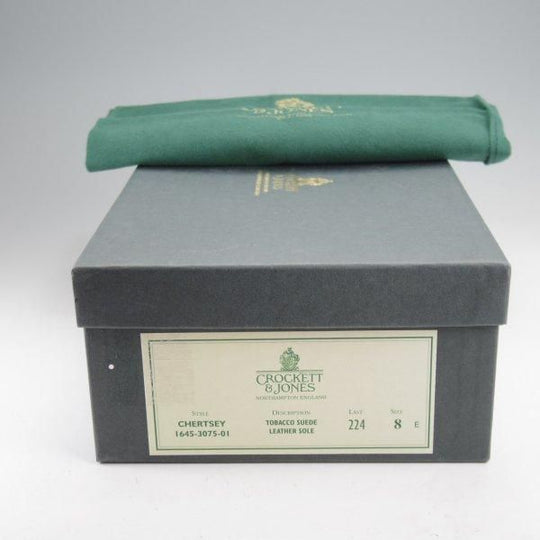 未使用★クロケット&ジョーンズ 8E【定価￥104,500-★CHERTSEY/チャッカブーツ】224ラスト/スエード/茶/メンズ/Crockett&Jones★m858