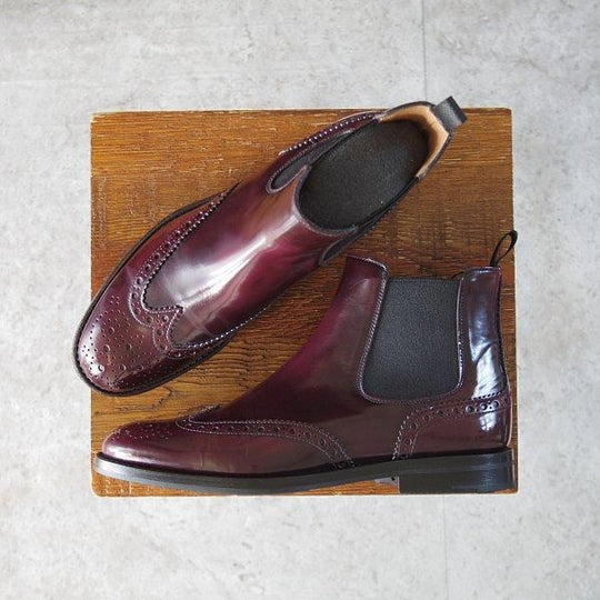 美品★チャーチ(レディース) SIZE 35【定価￥176,000-★KETSBY WG/サイドゴアブーツ】ポリッシュドバインダーカーフ/赤茶/Church's★m860