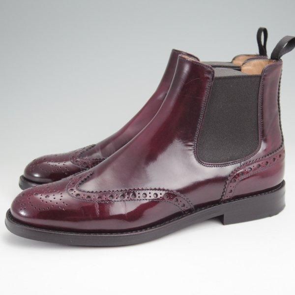 美品★チャーチ(レディース) SIZE 35【定価￥176,000-★KETSBY WG/サイドゴアブーツ】ポリッシュドバインダーカーフ/赤茶/Church's★m860