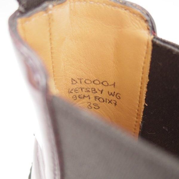美品★チャーチ(レディース) SIZE 35【定価￥176,000-★KETSBY WG/サイドゴアブーツ】ポリッシュドバインダーカーフ/赤茶/Church's★m860
