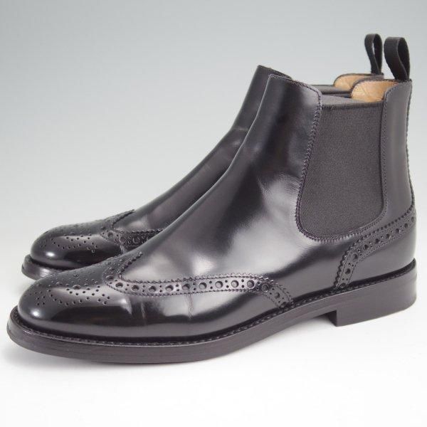 極美品★チャーチ(レディース) SIZE 35【定価￥176,000-★KETSBY WG/サイドゴアブーツ】ポリッシュドバインダーカーフ/黒/Church's★m861