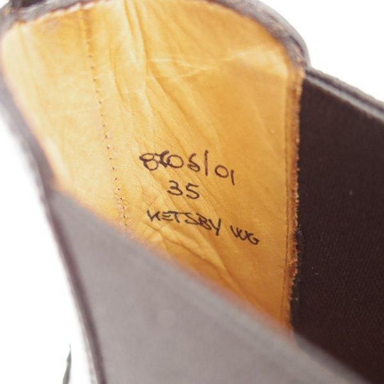 極美品★チャーチ(レディース) SIZE 35【定価￥176,000-★KETSBY WG/サイドゴアブーツ】ポリッシュドバインダーカーフ/黒/Church's★m861
