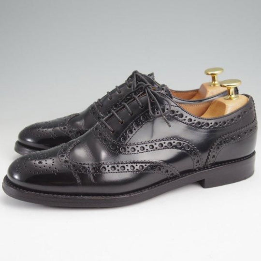 極上★チャーチ(レディース) SIZE 37【定価￥176,000-★バーウッド/BURWOOD WG】ポリッシュドバインダーカーフ/黒/Church's★m862