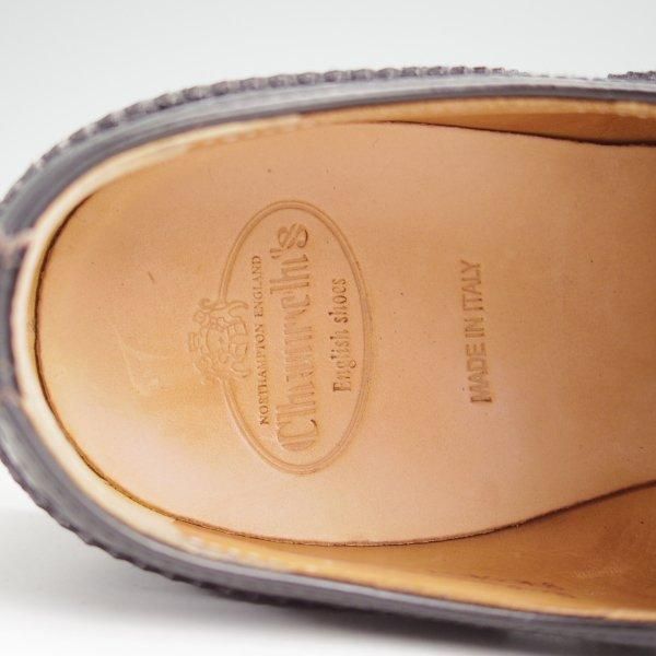 極上★チャーチ(レディース) SIZE 37【定価￥176,000-★バーウッド/BURWOOD WG】ポリッシュドバインダーカーフ/黒/Church's★m862