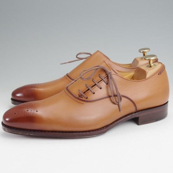 未使用★ユニオンインペリアル SIZE 7【ハンドソーンウェルテッド製法★サイドレース/U1104】カーフ/茶/メンズ/Union Imperial★m868