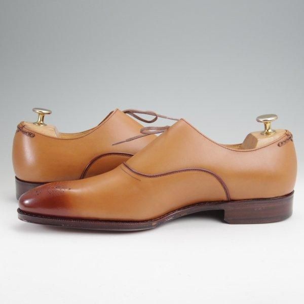 未使用★ユニオンインペリアル SIZE 7【ハンドソーンウェルテッド製法★サイドレース/U1104】カーフ/茶/メンズ/Union Imperial★m868