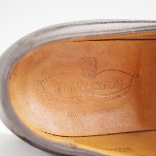 ★J.M.ウエストン 5.5C【現行定価￥168,300-★ロシアンカーフ/ゴルフ/GOLF】旧ロゴ/641/31ラスト/Uチップ/黒/Weston/ウェストン★m869