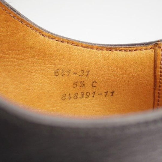 ★J.M.ウエストン 5.5C【現行定価￥168,300-★ロシアンカーフ/ゴルフ/GOLF】旧ロゴ/641/31ラスト/Uチップ/黒/Weston/ウェストン★m869