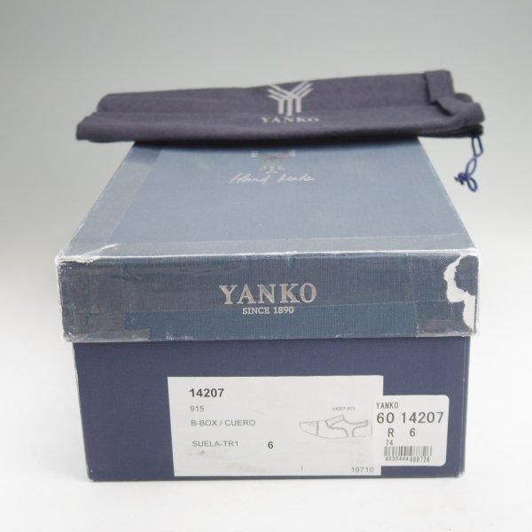 未使用★(スペイン製)YANKO/ヤンコ SIZE 6【グッドイヤーウェルテッド製法★セミブローグ/14207】カーフ/茶/メンズ★m870