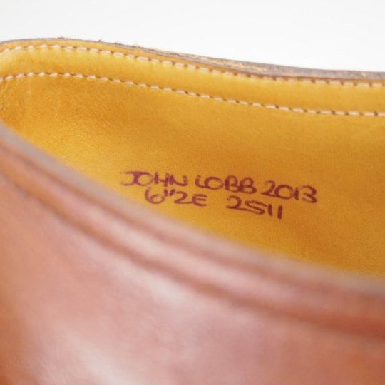 極上★ジョンロブ 6.5E【貴重★イヤーモデル(2013年)/プレステージライン/JOHN LOBB 2013】2511ラスト/カーフ/茶/JOHN LOBB★m874