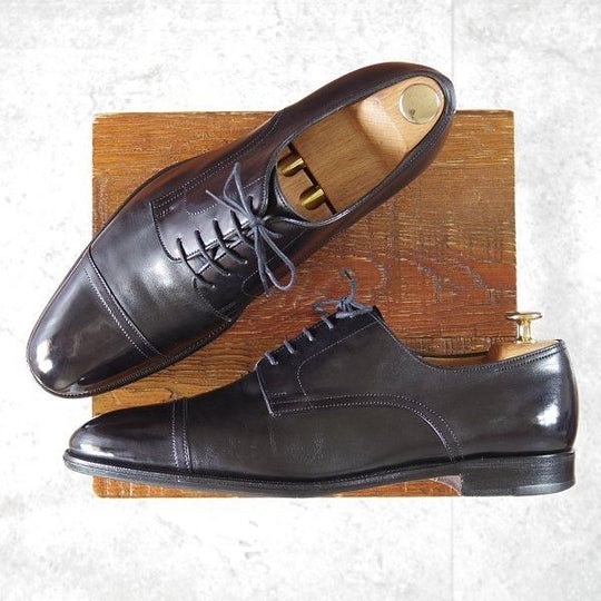 極上★ジョンロブ SIZE 43/UK9程度【貴重★エルメス別注/HERMES/ミュージアムカーフ】H103ラスト/JUD/ストレートチップ/黒/JOHN LOBB★m876