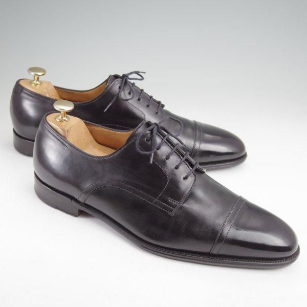 極上★ジョンロブ SIZE 43/UK9程度【貴重★エルメス別注/HERMES/ミュージアムカーフ】H103ラスト/JUD/ストレートチップ/黒/JOHN LOBB★m876